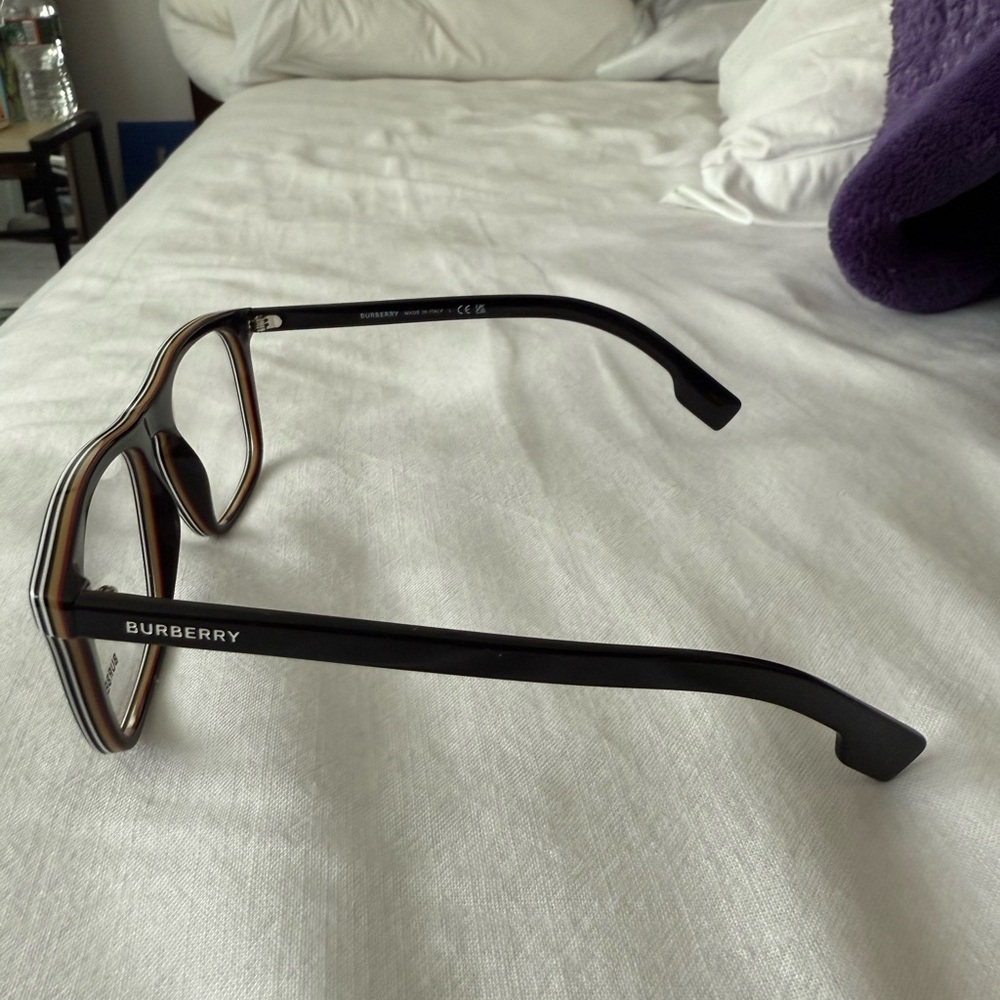 Burberry Black Eyeglasses with Tan Case - Picture 5 of 7